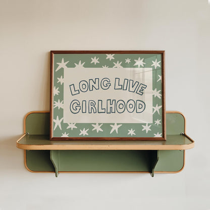 Long Live Girlhood Print, Hand Drawn Girls Room Decor, Whimsical Playroom Wall Art (MR164) — poster 13