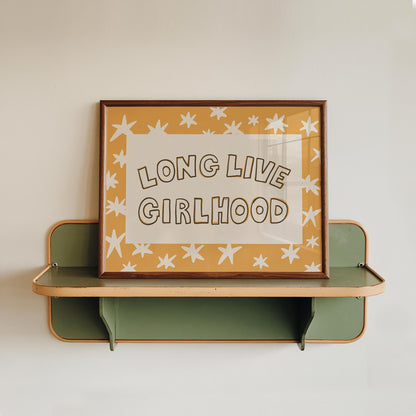 Long Live Girlhood Print, Hand Drawn Girls Room Decor, Whimsical Playroom Wall Art (MR164) — poster 11