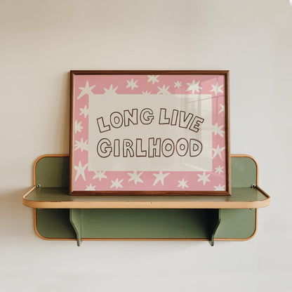 Long Live Girlhood Print, Hand Drawn Girls Room Decor, Whimsical Playroom Wall Art (MR164) — poster 9