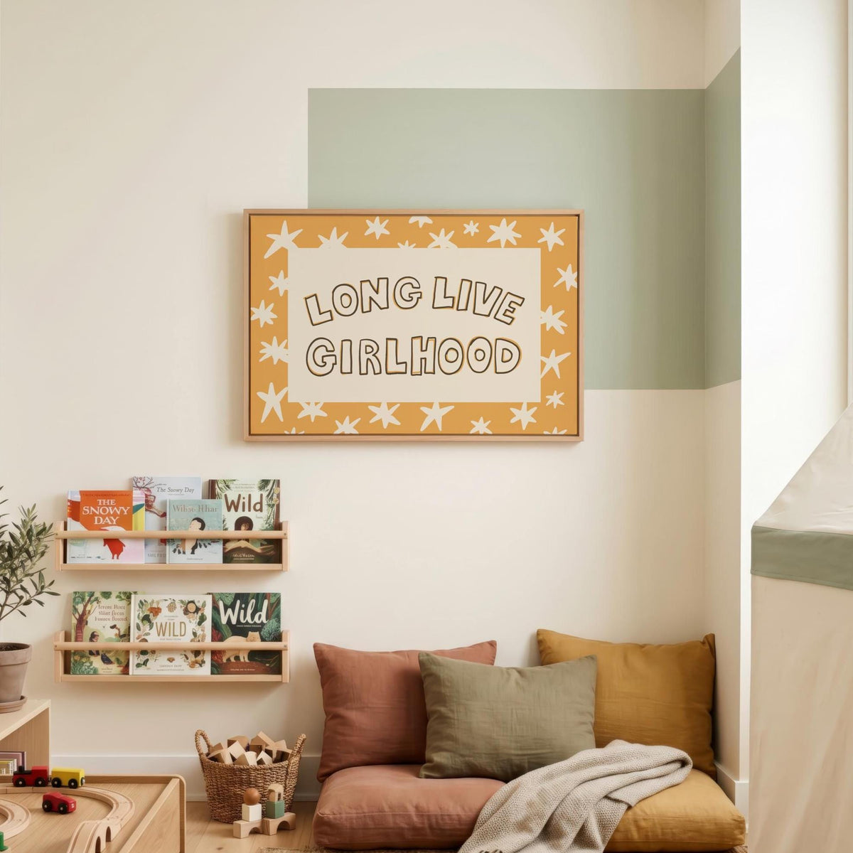 Long Live Girlhood Print, Hand Drawn Girls Room Decor, Whimsical Playroom Wall Art (MR164) — poster 3