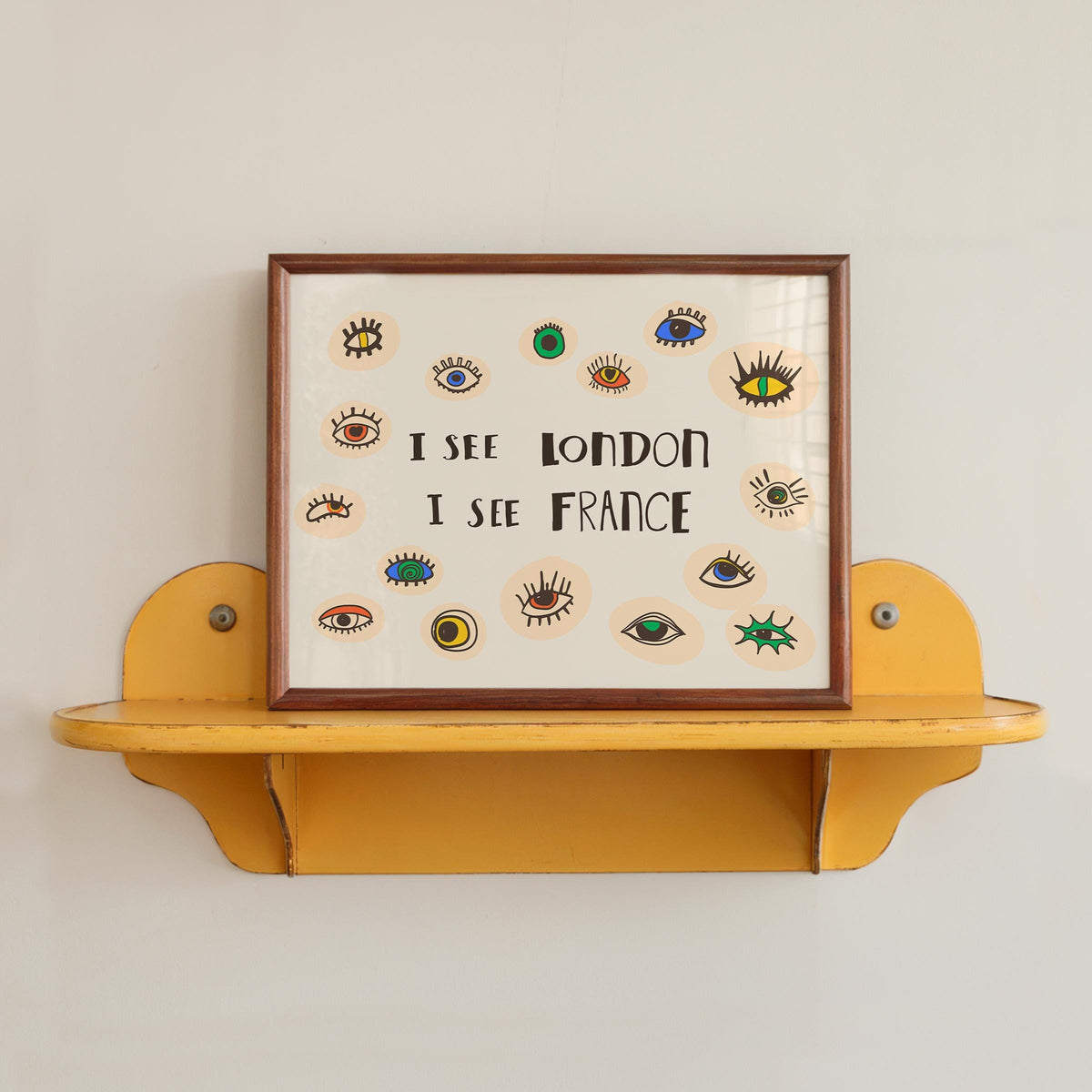 I See London Print, Quirky Eye Wall Art, Funny Bathroom Poster, Cheeky Eclectic Decor (MR160) — poster 10