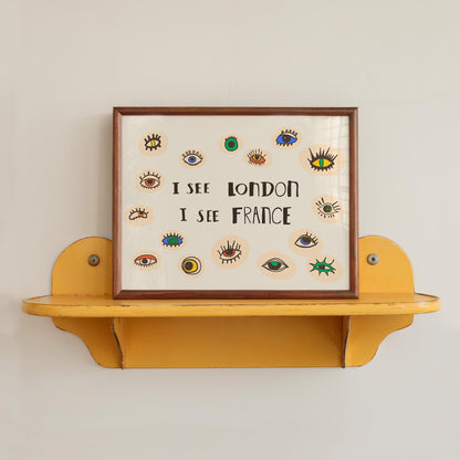 I See London Print, Quirky Eye Wall Art, Funny Bathroom Poster, Cheeky Eclectic Decor (MR160) — poster 10
