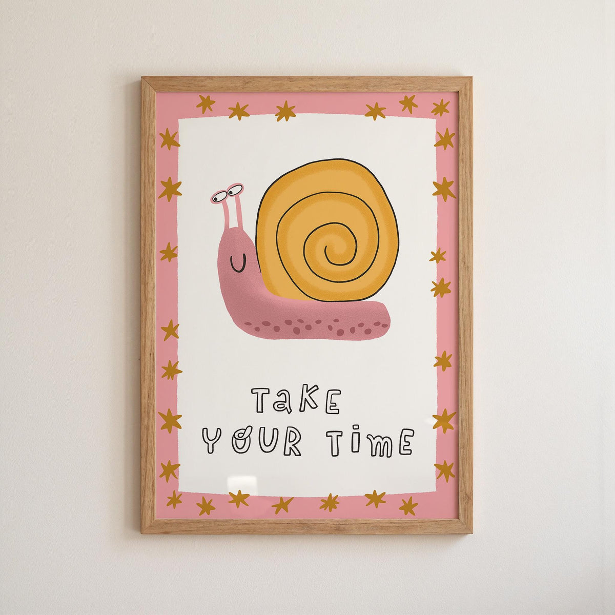 Snail Nursery Art Print, Take Your Time, Kids Affirmation, Hand Drawn Playroom Decor (MR165) — poster 7