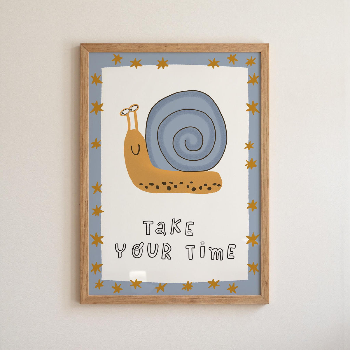 Snail Nursery Art Print, Take Your Time, Kids Affirmation, Hand Drawn Playroom Decor (MR165) — poster 9