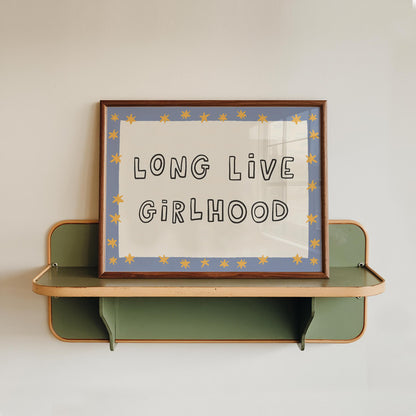 Long Live Girlhood Print, Girls Room Decor, Above Bed Wall Art, Nursery Art (MR166) — poster 13