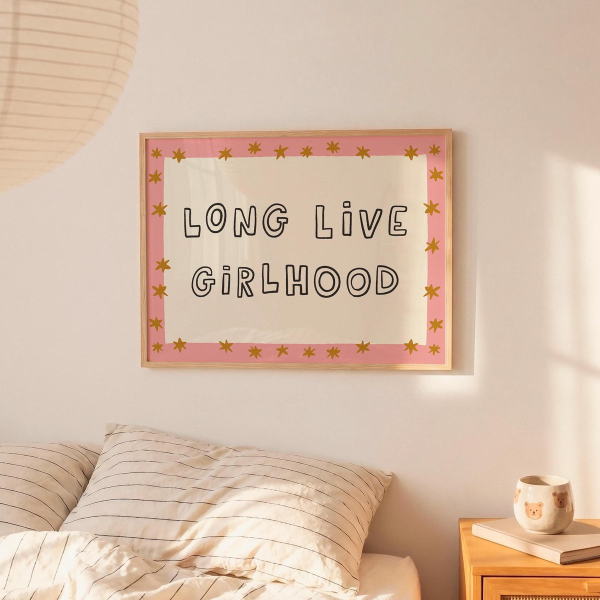 Long Live Girlhood Print, Girls Room Decor, Above Bed Wall Art, Nursery Art (MR166) — poster 2