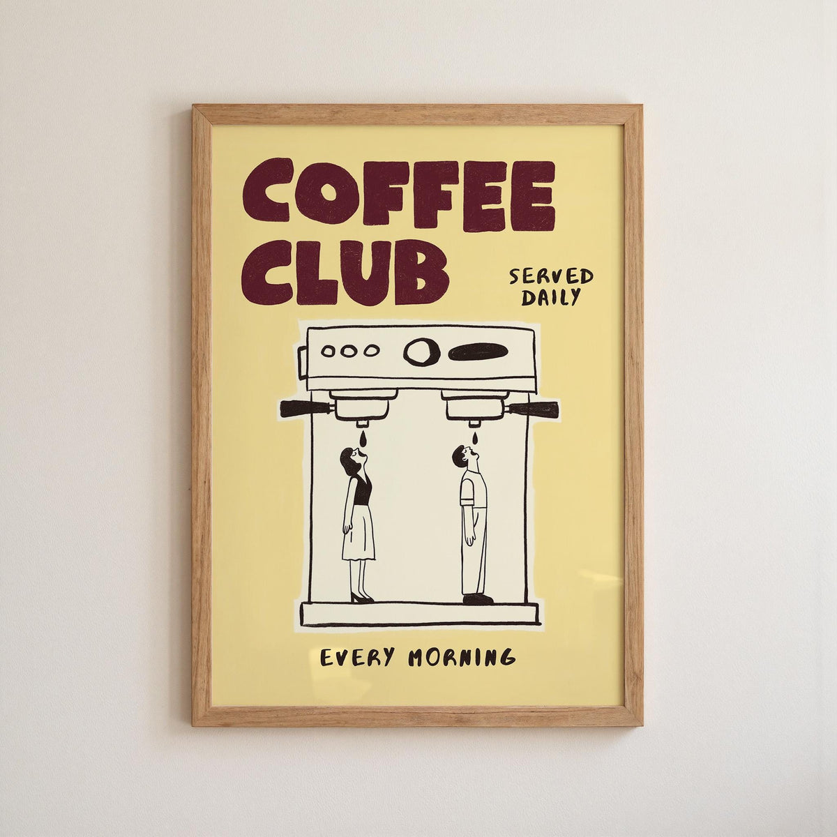 Coffee Poster, Hand-Drawn Retro Espresso Machine Art, Coffee Bar Decor (MR167) — poster 10