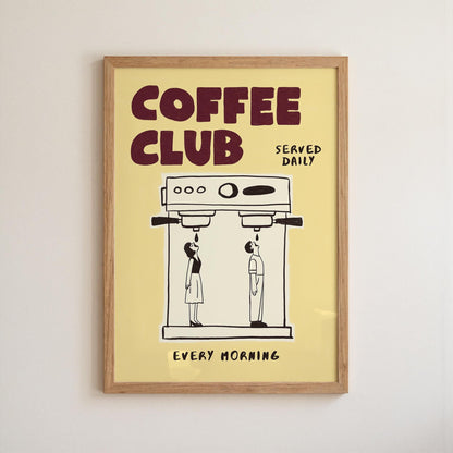 Coffee Poster, Hand-Drawn Retro Espresso Machine Art, Coffee Bar Decor (MR167) — poster 10