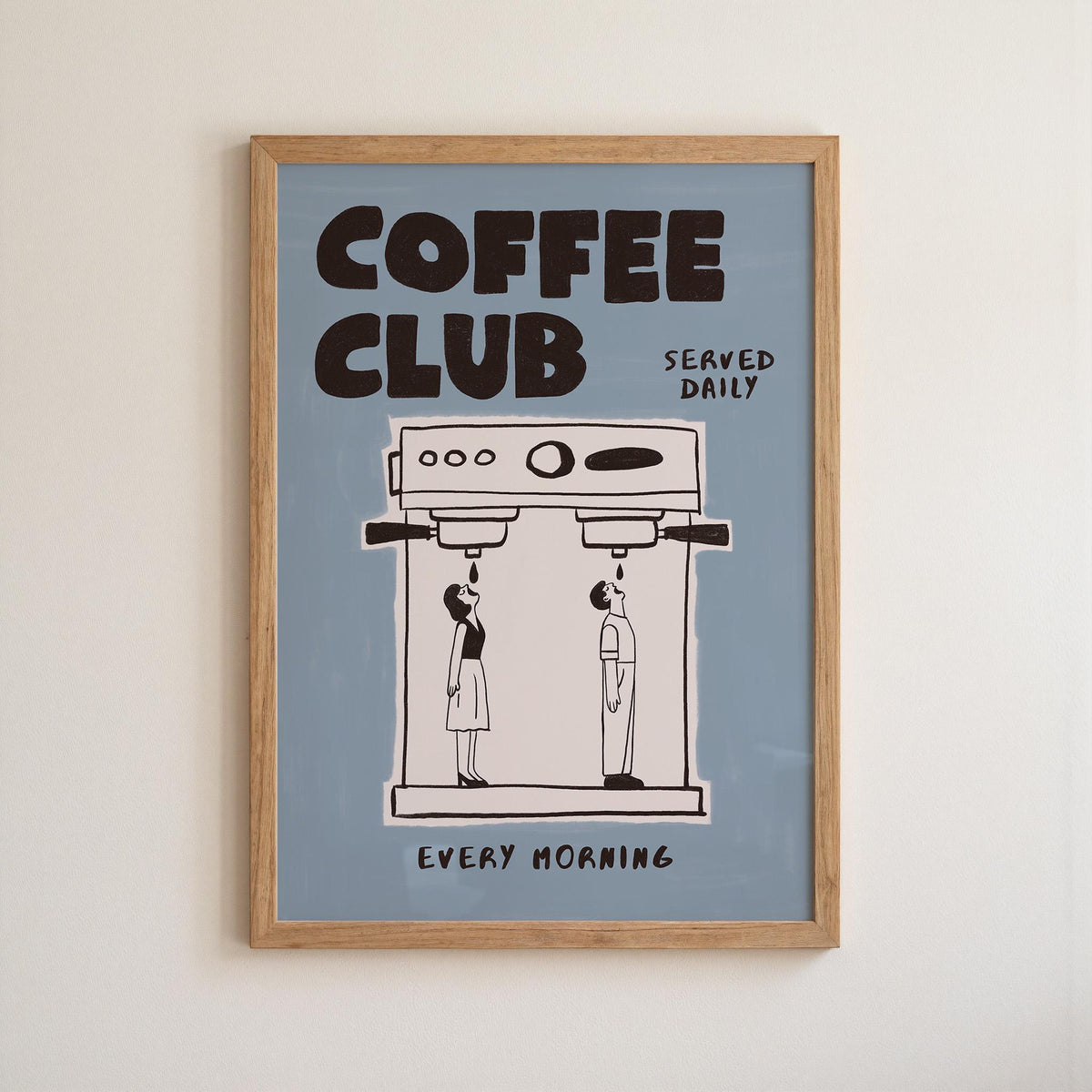 Coffee Poster, Hand-Drawn Retro Espresso Machine Art, Coffee Bar Decor (MR167) — poster 11