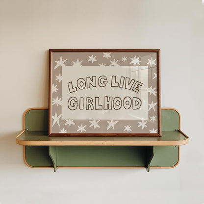 Long Live Girlhood Print, Hand Drawn Girls Room Decor, Whimsical Playroom Wall Art (MR164) — poster 14