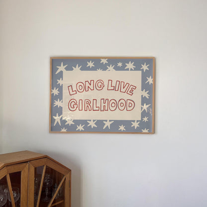 Long Live Girlhood Print, Hand Drawn Girls Room Decor, Whimsical Playroom Wall Art (MR164) — poster 5