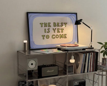 The Best Is Yet to Come Print, Whimsical Wall Art, Inspirational Quote (MR170) — poster 3