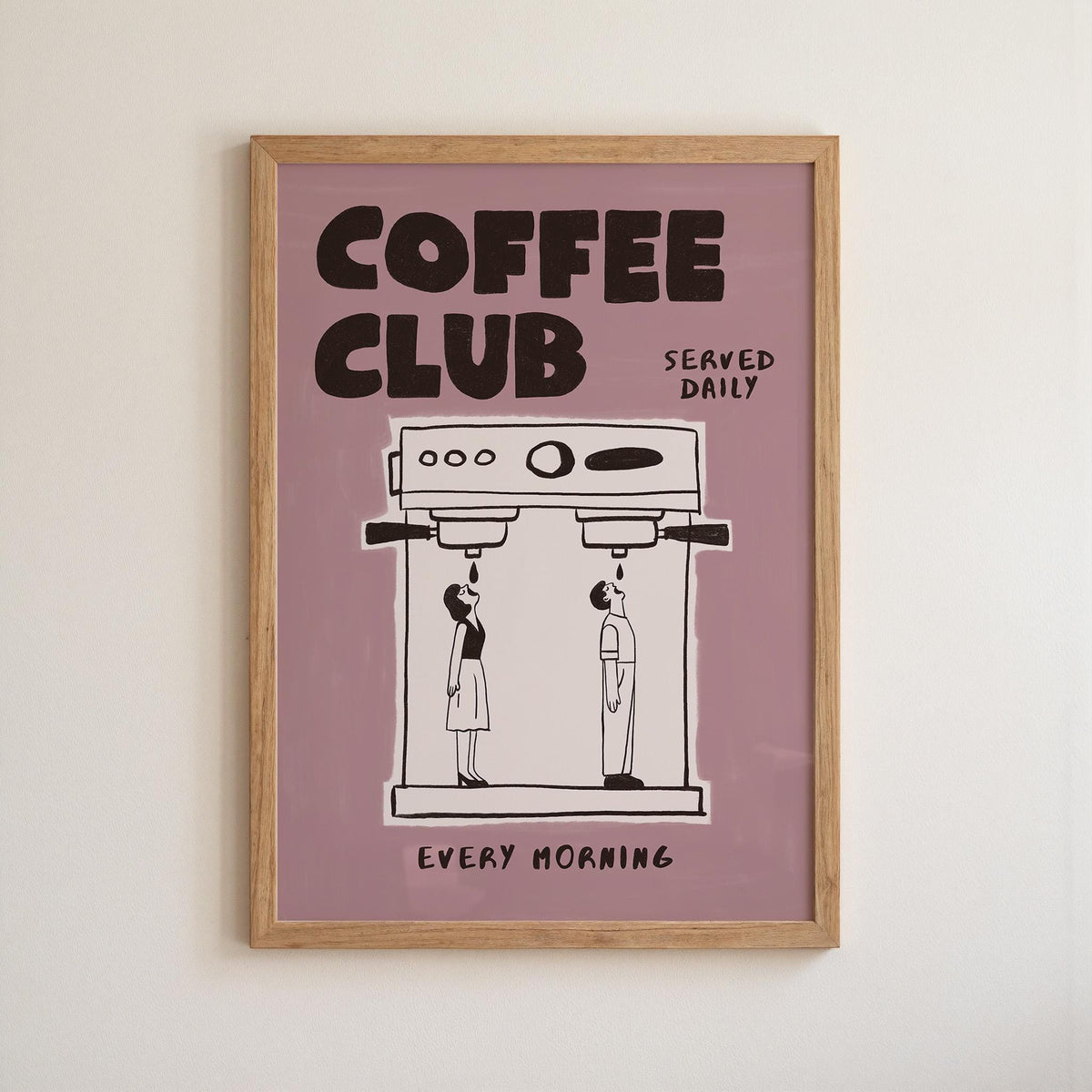 Coffee Poster, Hand-Drawn Retro Espresso Machine Art, Coffee Bar Decor (MR167) — poster 12