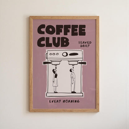 Coffee Poster, Hand-Drawn Retro Espresso Machine Art, Coffee Bar Decor (MR167) — poster 12