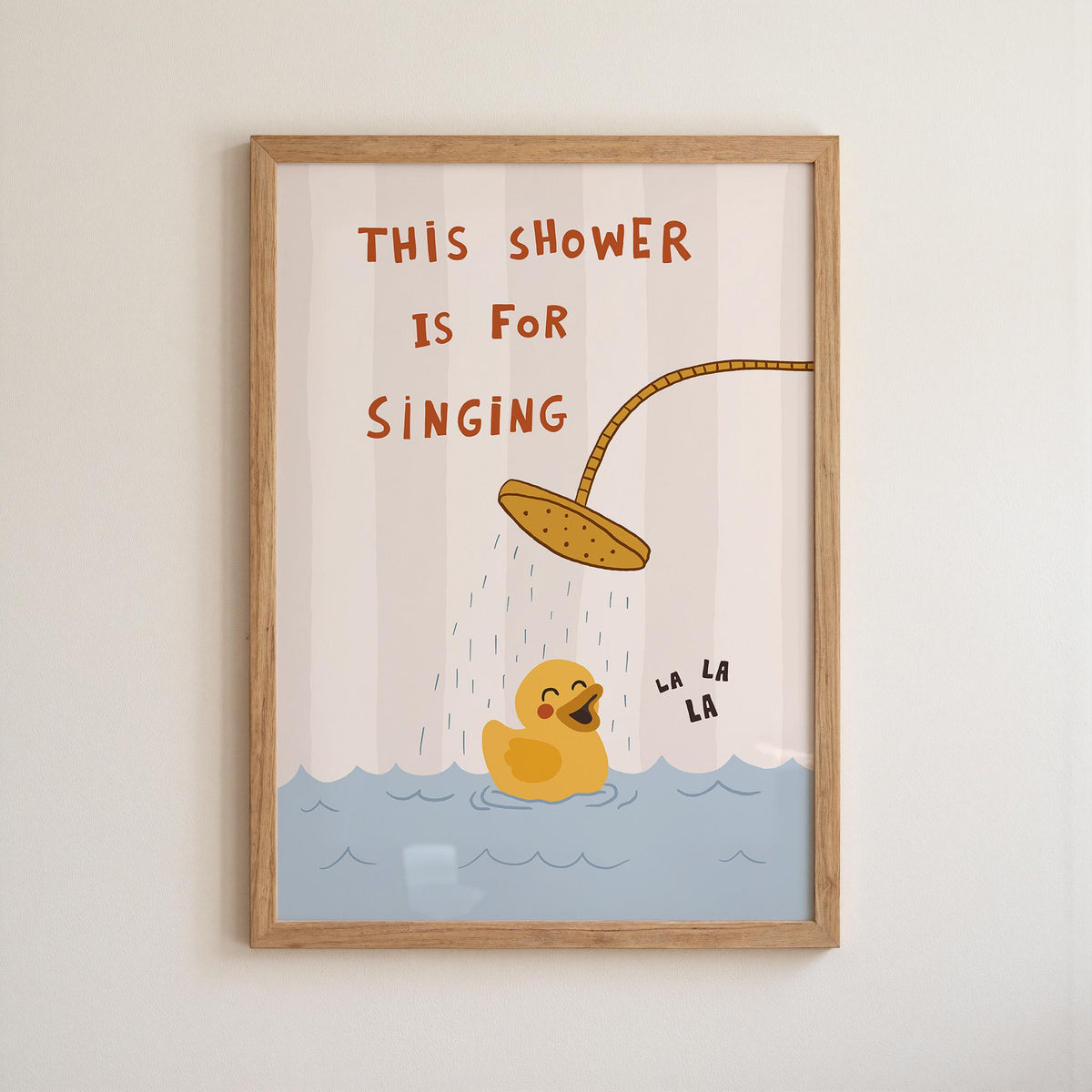 Funny Duck Bathroom Wall Art, This Shower Is for Singing, Funky Dopamine Decor MR173 — poster 10