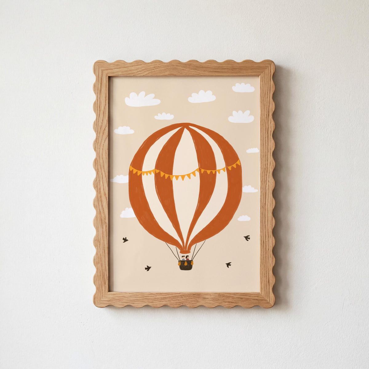 Hot Air Balloon Nursery Print, Whimsical Playroom Wall Art, Hand-Drawn Kids Room Decor (MR172) — poster 5