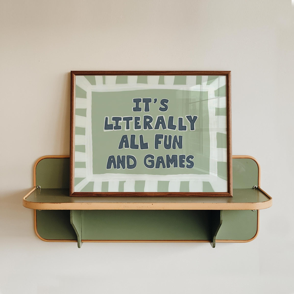 Fun and Games Poster, Funky Wall Art, Hand-Drawn Retro Typography, Dopamine Decor MR171 — poster 11