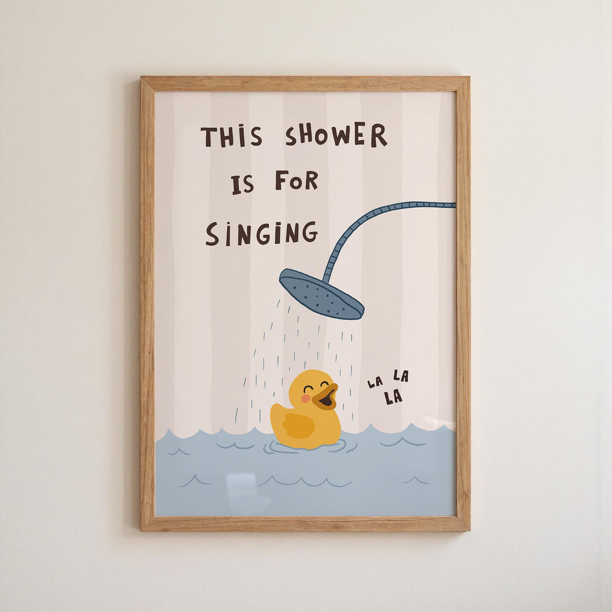 Funny Duck Bathroom Wall Art, This Shower Is for Singing, Funky Dopamine Decor MR173 — poster 12